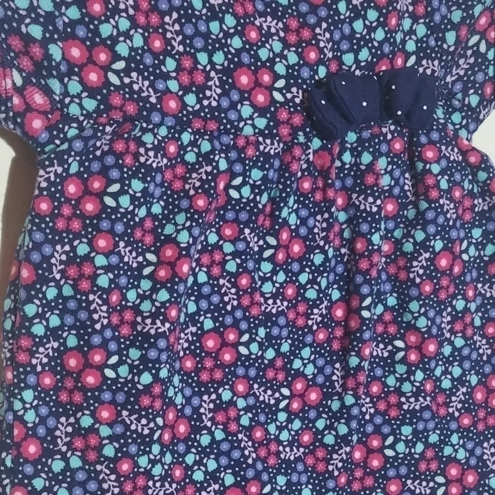Carter's Floral Onepiece Bodysuit Dress 0/3m